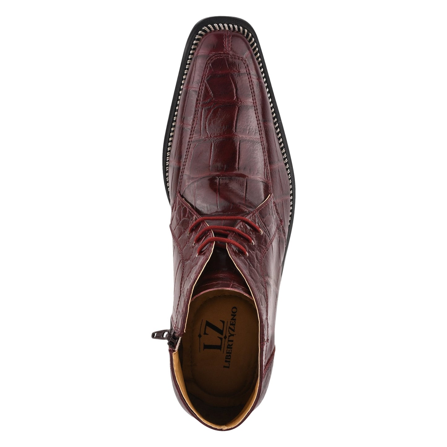 Stylish Men’s Genuine Leather Lace-Up Boots
