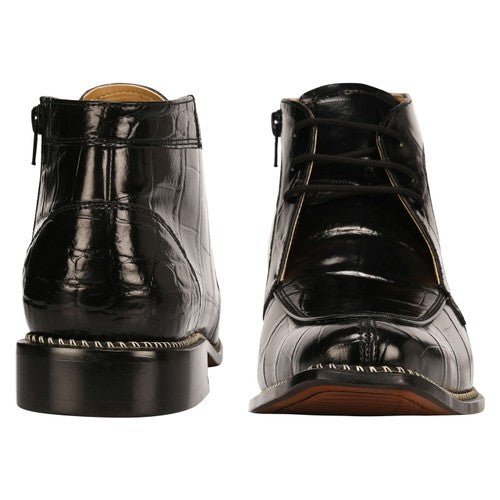 Stylish Men’s Genuine Leather Lace-Up Boots