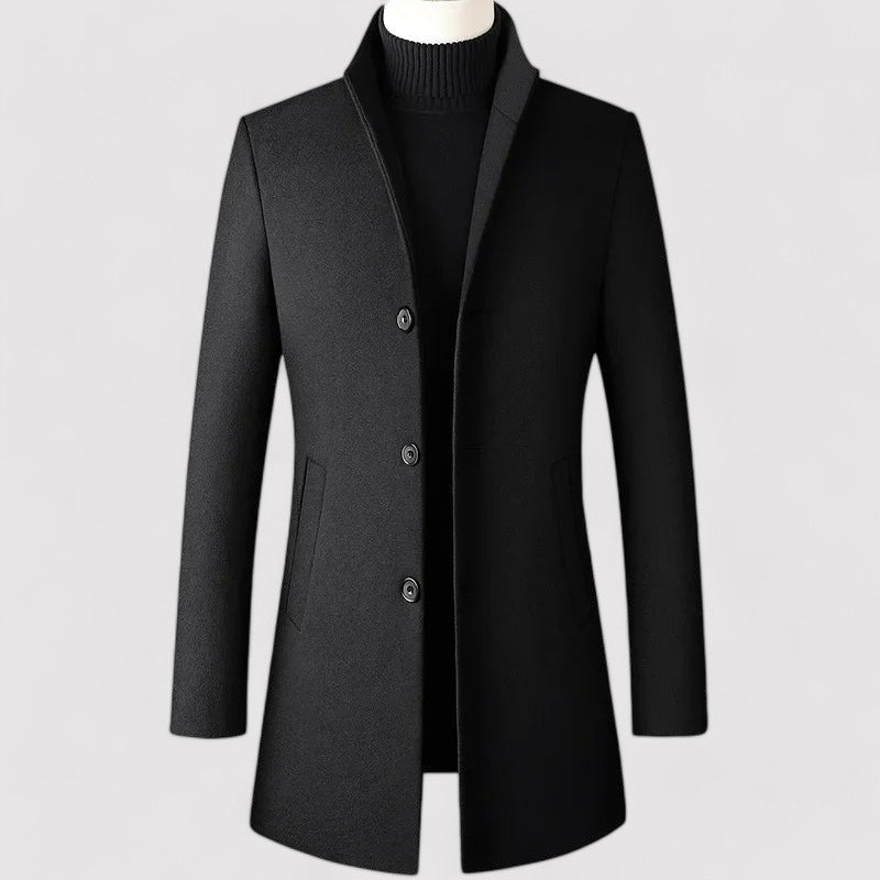 Elegant Men's Wool Coat