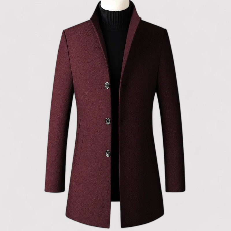 Elegant Men's Wool Coat