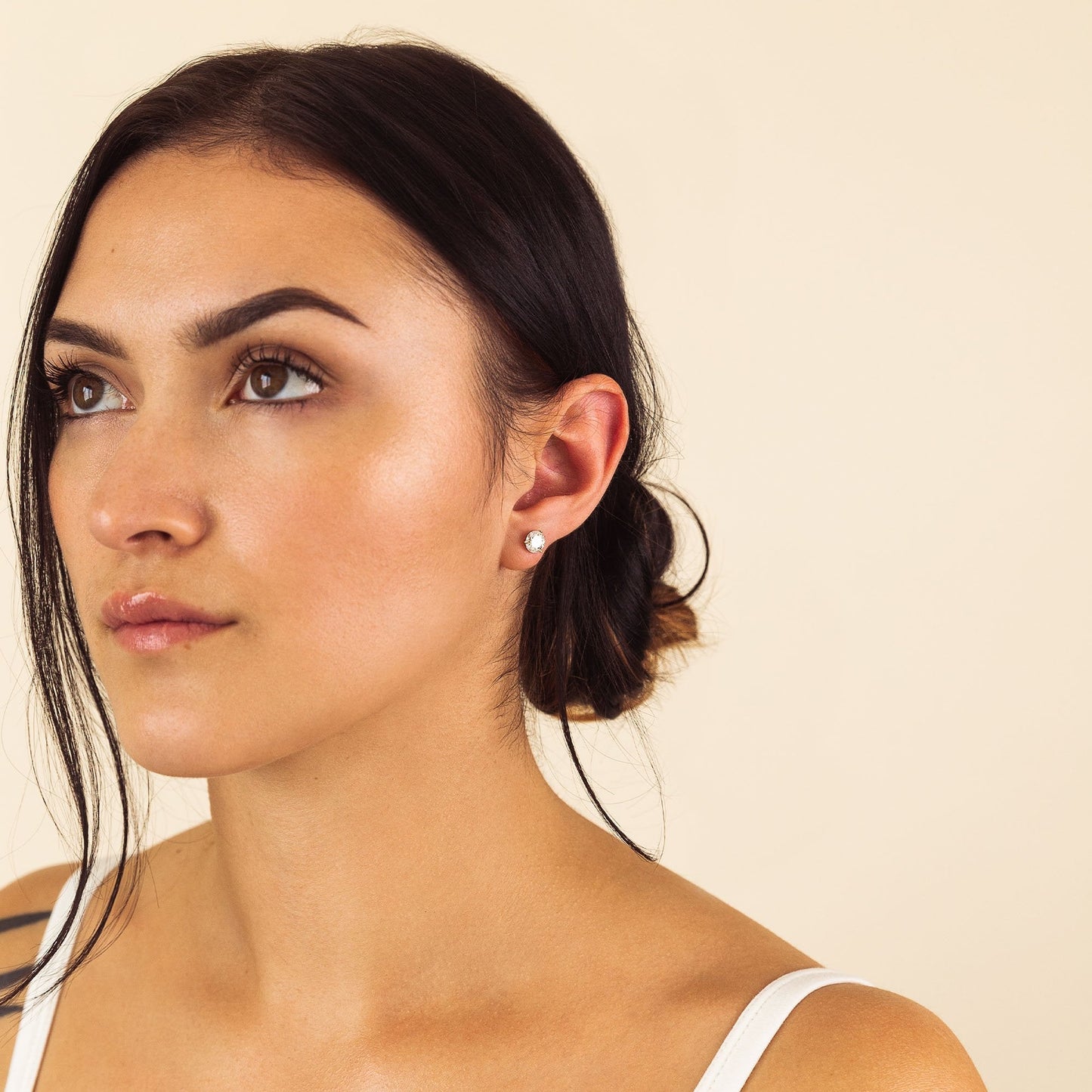 Lavishe Jewelry | Exquisite 14K Gold GRA-Certified Moissanite Stud Earrings Beautifully Gift-Boxed