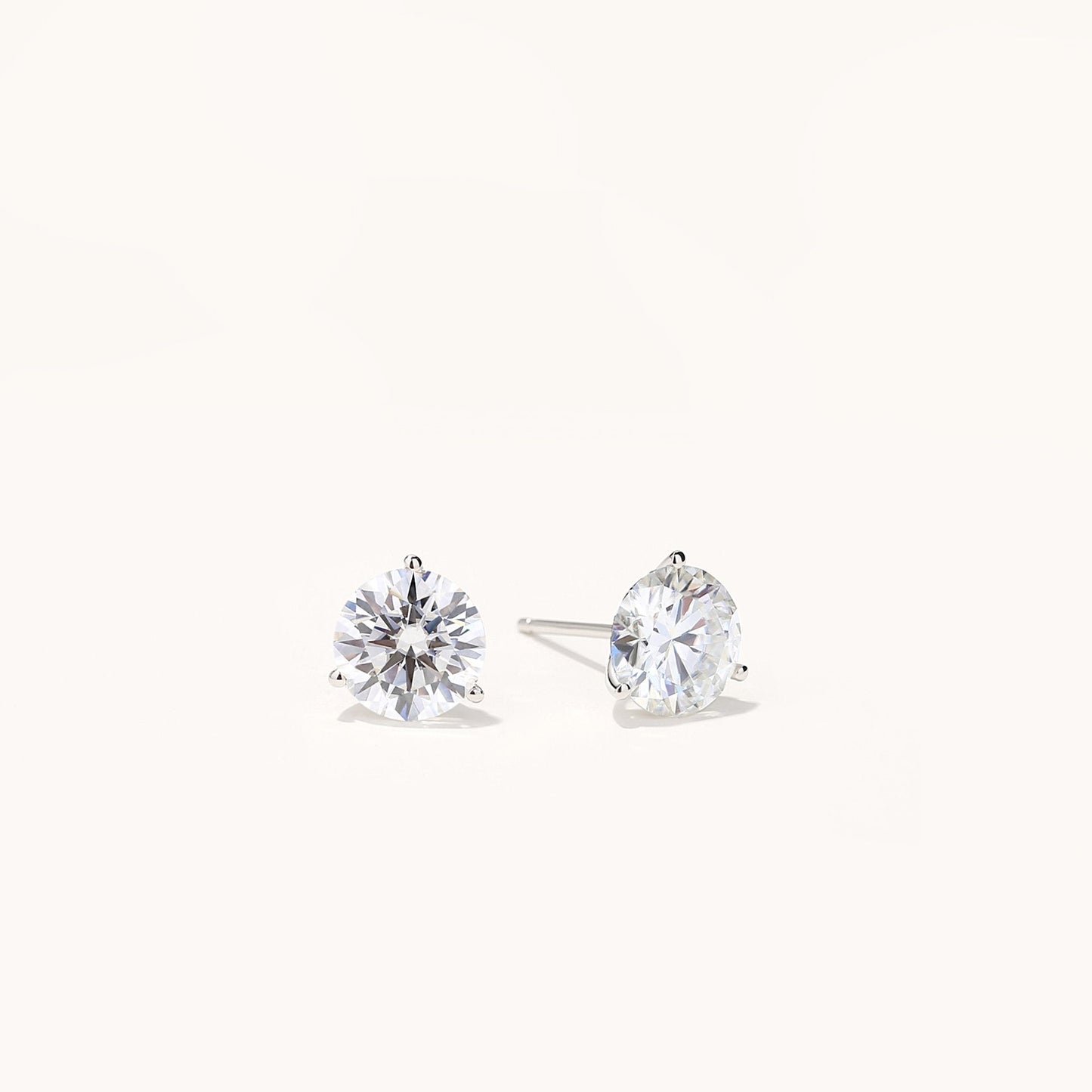 Lavishe Jewelry | Exquisite 14K Gold GRA-Certified Moissanite Stud Earrings Beautifully Gift-Boxed