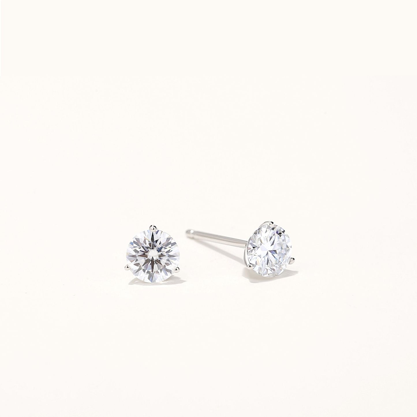 Lavishe Jewelry | Exquisite 14K Gold GRA-Certified Moissanite Stud Earrings Beautifully Gift-Boxed