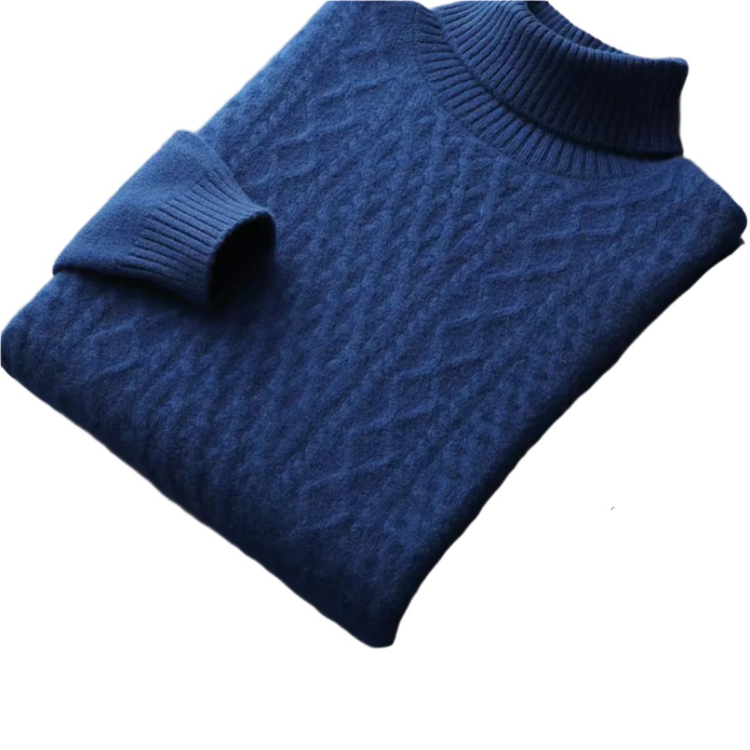 Elite Wool & Cashmere Turtleneck Sweater