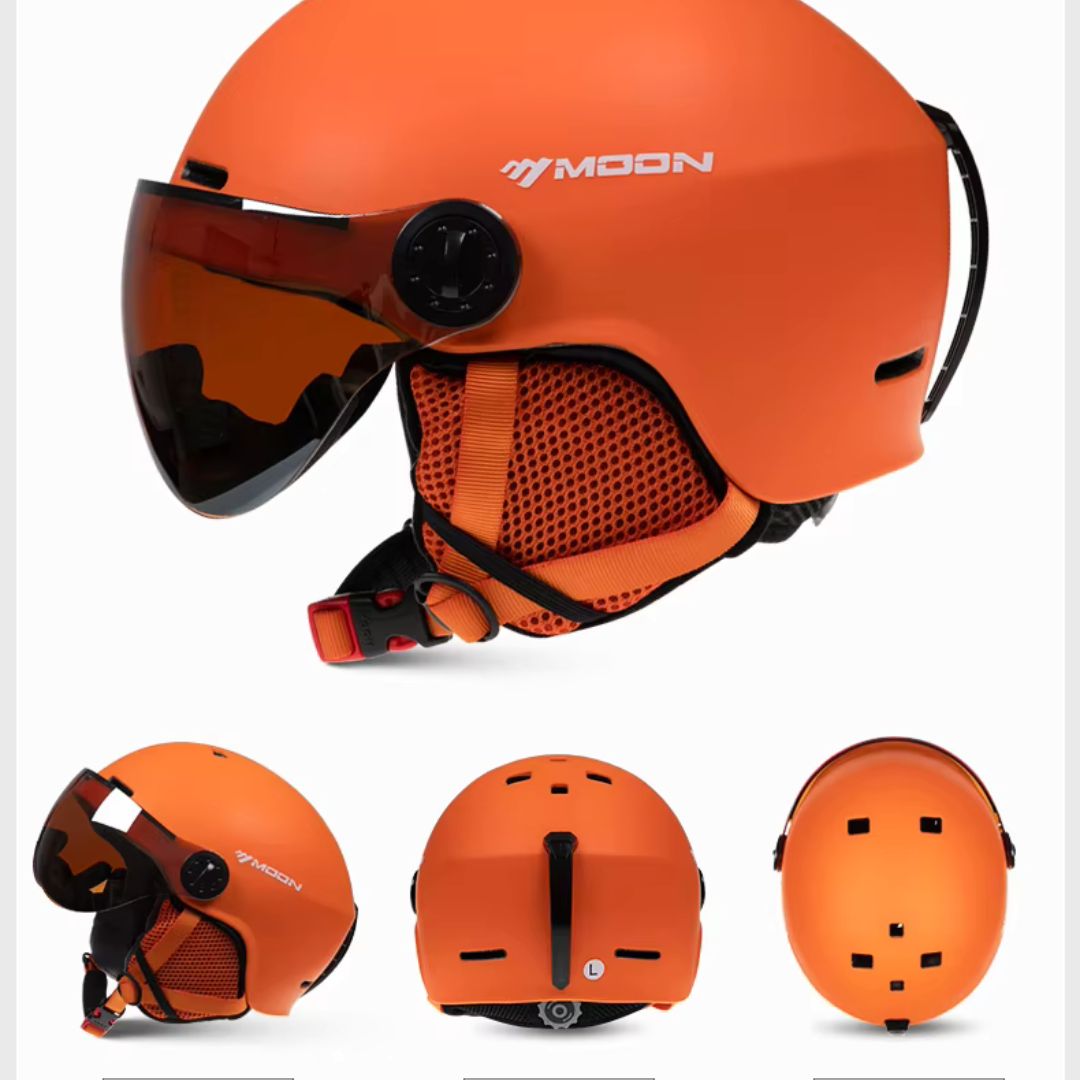 All-in-One Ski Helmet with Integrated Goggles for Ultimate Protection and Visibility