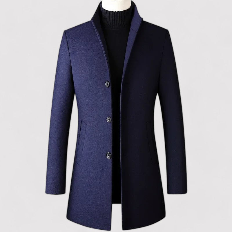 Elegant Men's Wool Coat
