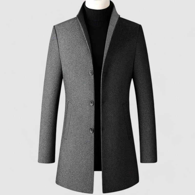 Elegant Men's Wool Coat