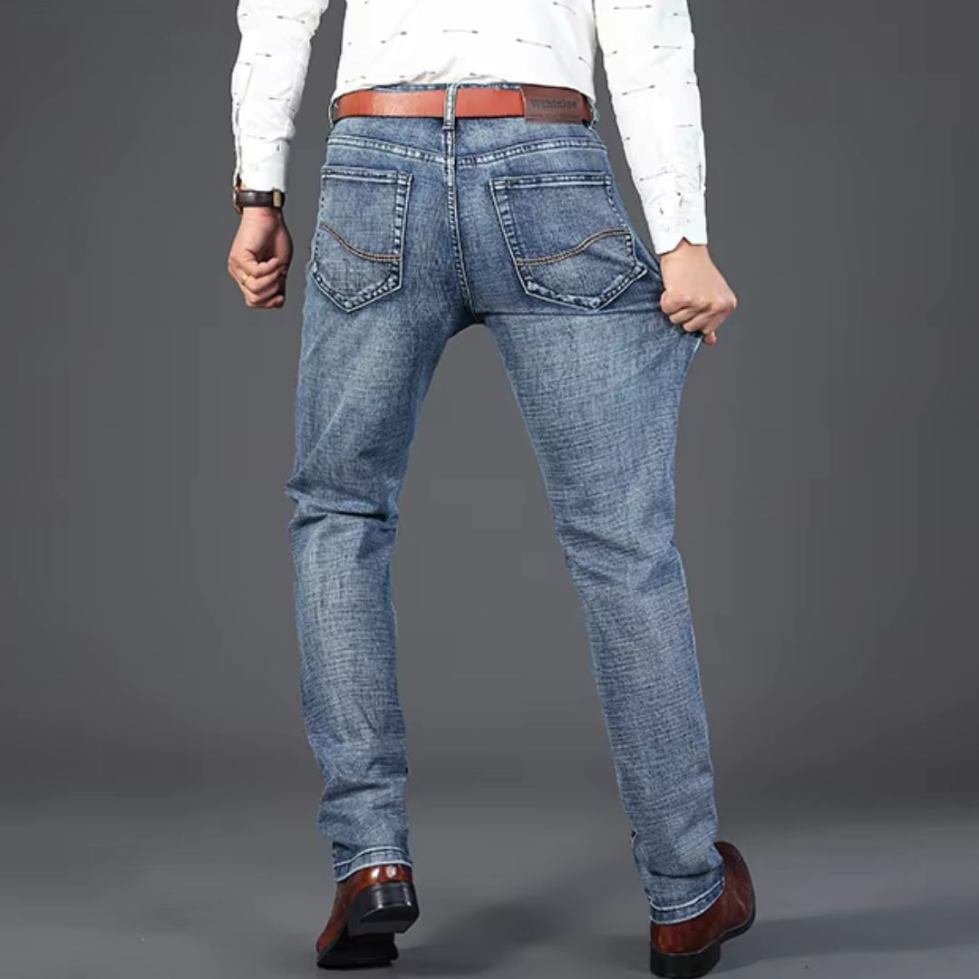 Stylish Men's Stretch Jeans for Business Casual Comfort