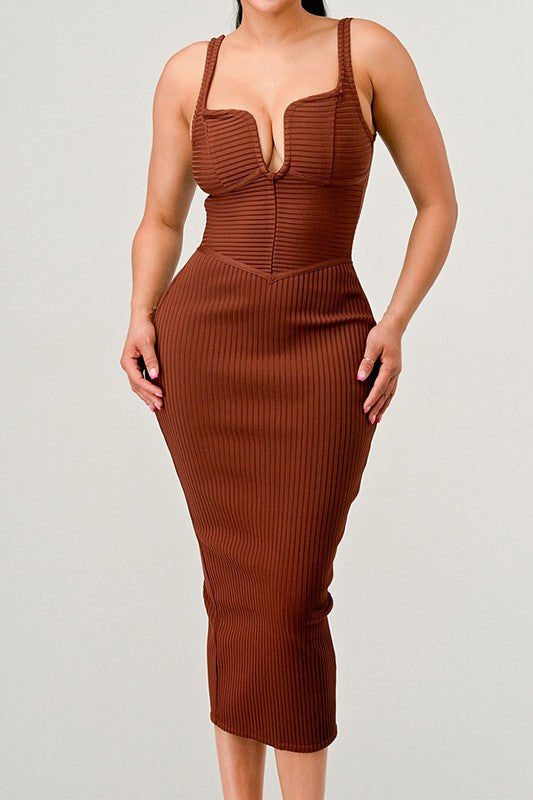 Autumn Breeze Midi Dress