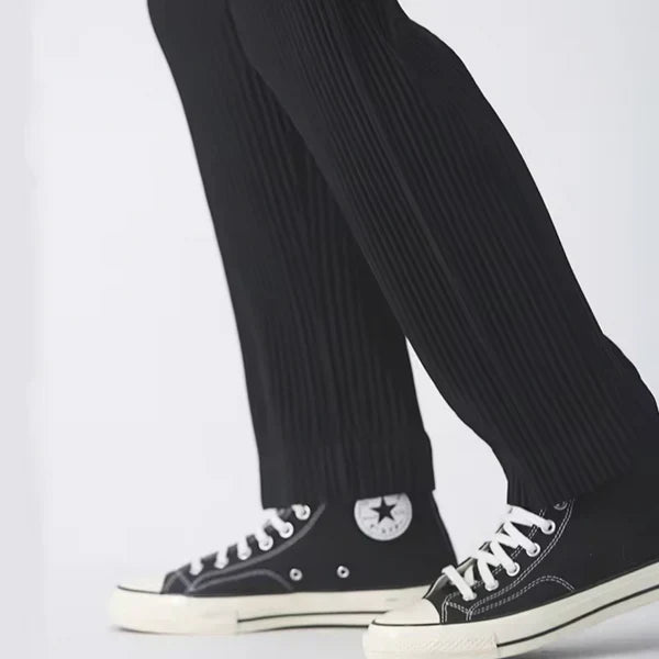 Luxurious Milano Ribbed Cotton Trousers for a Timeless Look