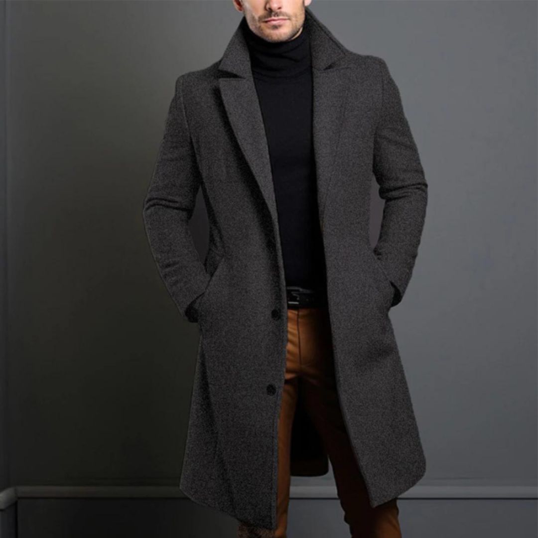 Men's Long Trench Coat