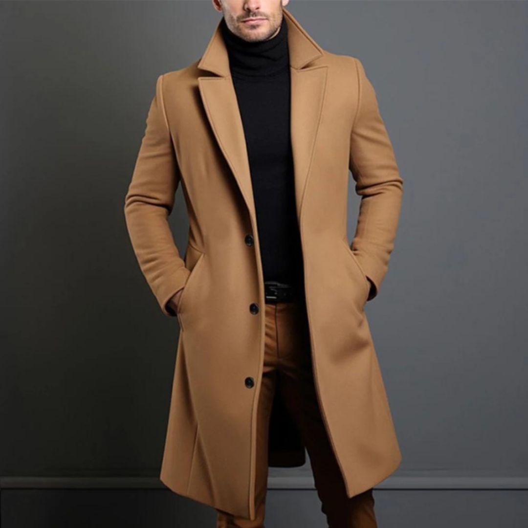 Men's Long Trench Coat