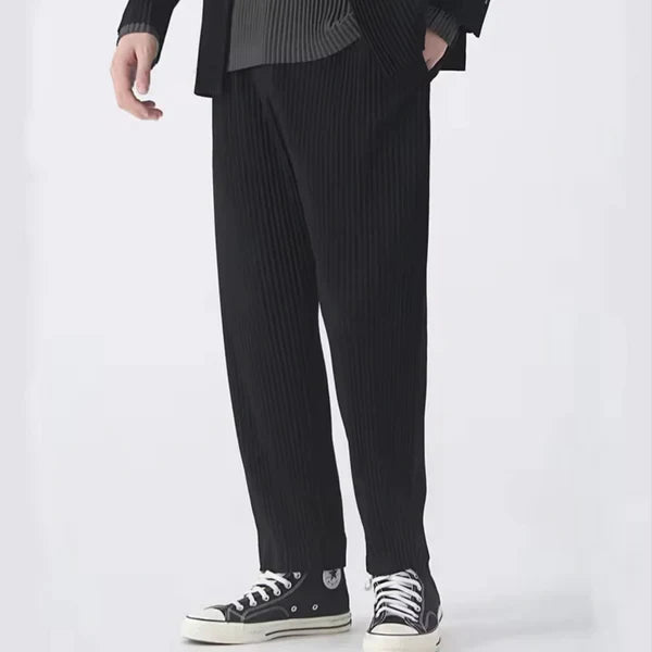 Luxurious Milano Ribbed Cotton Trousers for a Timeless Look