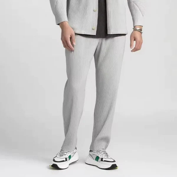 Luxurious Milano Ribbed Cotton Trousers for a Timeless Look