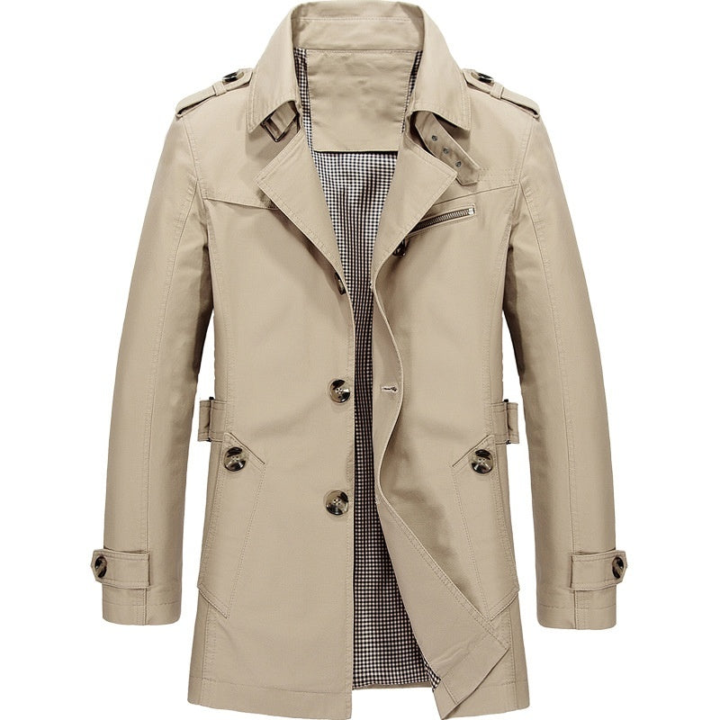 Men's Cotton Trench Coat