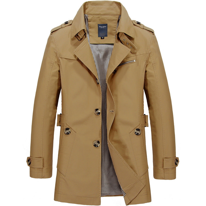 Men's Cotton Trench Coat