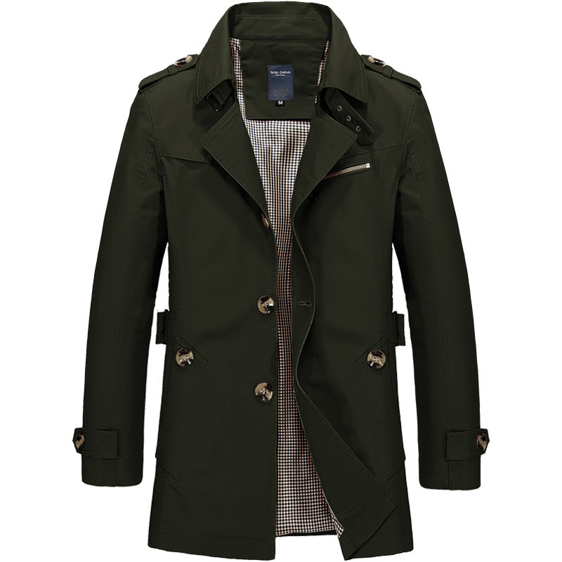 Men's Cotton Trench Coat