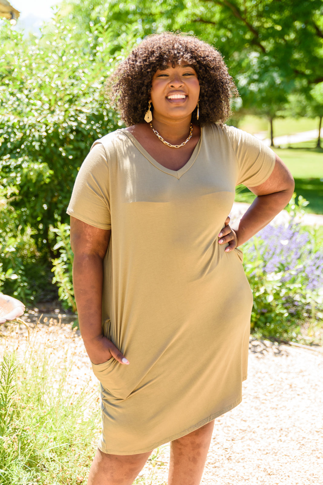 Chic Counting On You T-Shirt Dress for Effortless Style