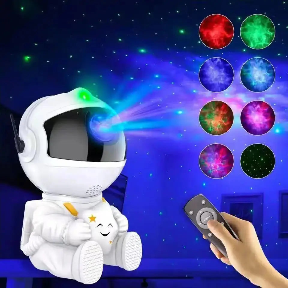 Rocket Astronaut LED Star Galaxies Projector Night Light