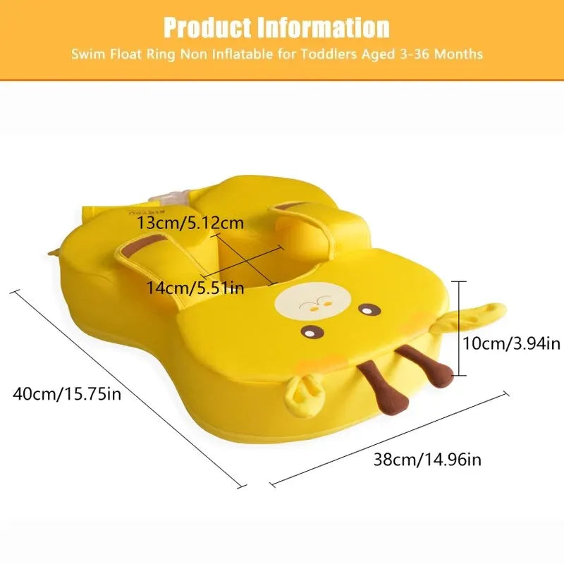 Baby Swimming Pool Floats Non Inflatable Ring Perfect For Toddlers And Kids Ages 6-36 Months