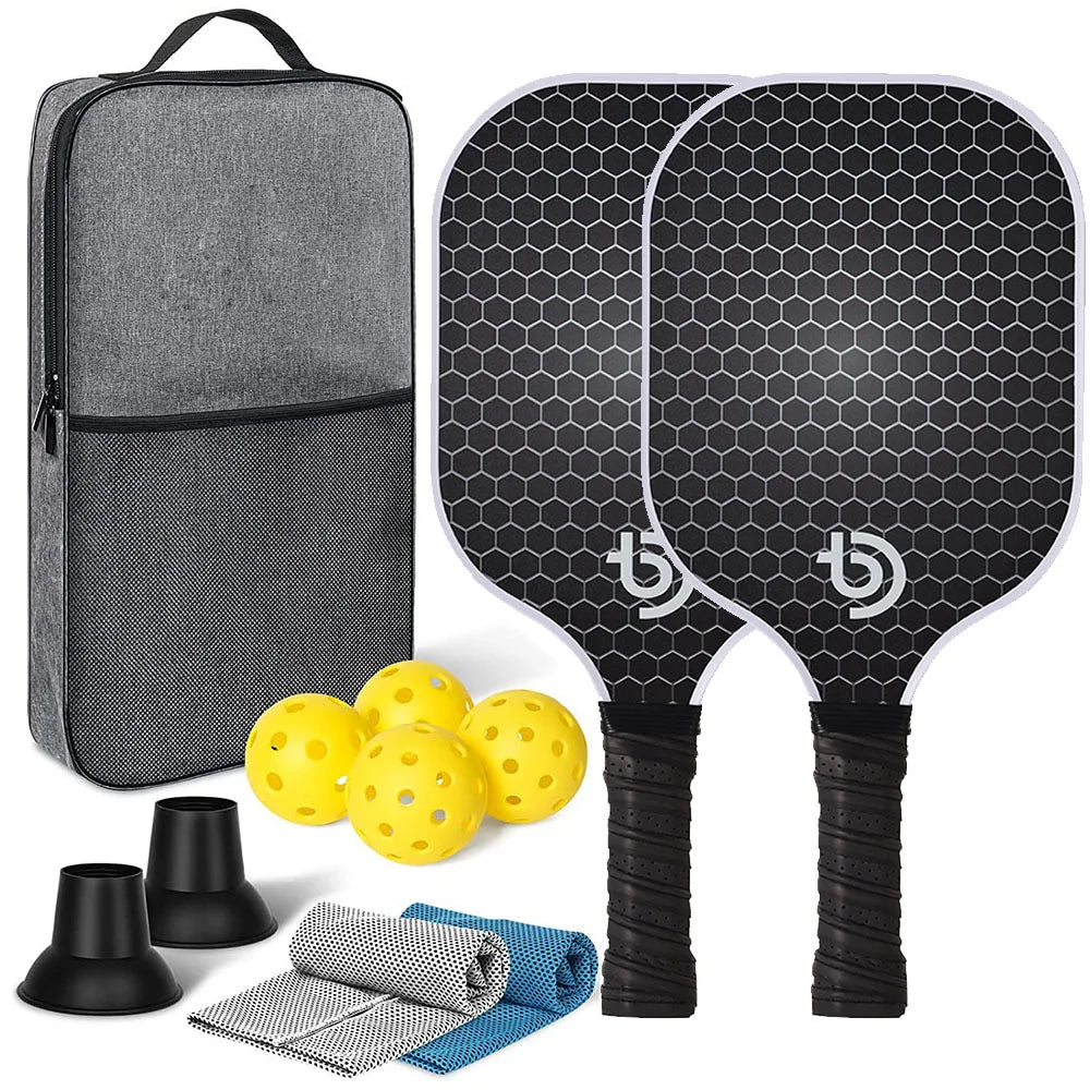 Pickleball Paddles Set-Graphite Carbon Fiber Usapa Approved Lightweight Racquets