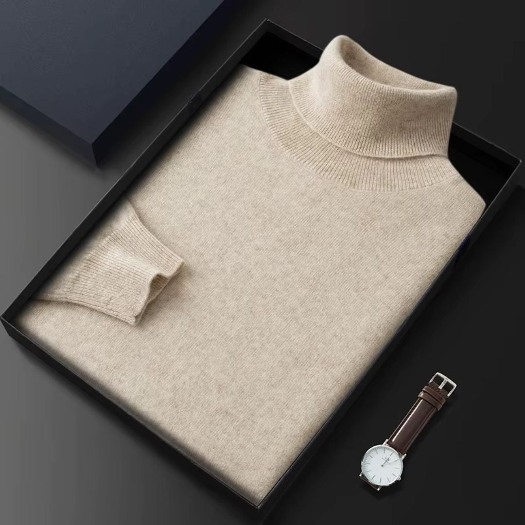 Indulge in Luxury: Men's 100% Pure Cashmere Sweater