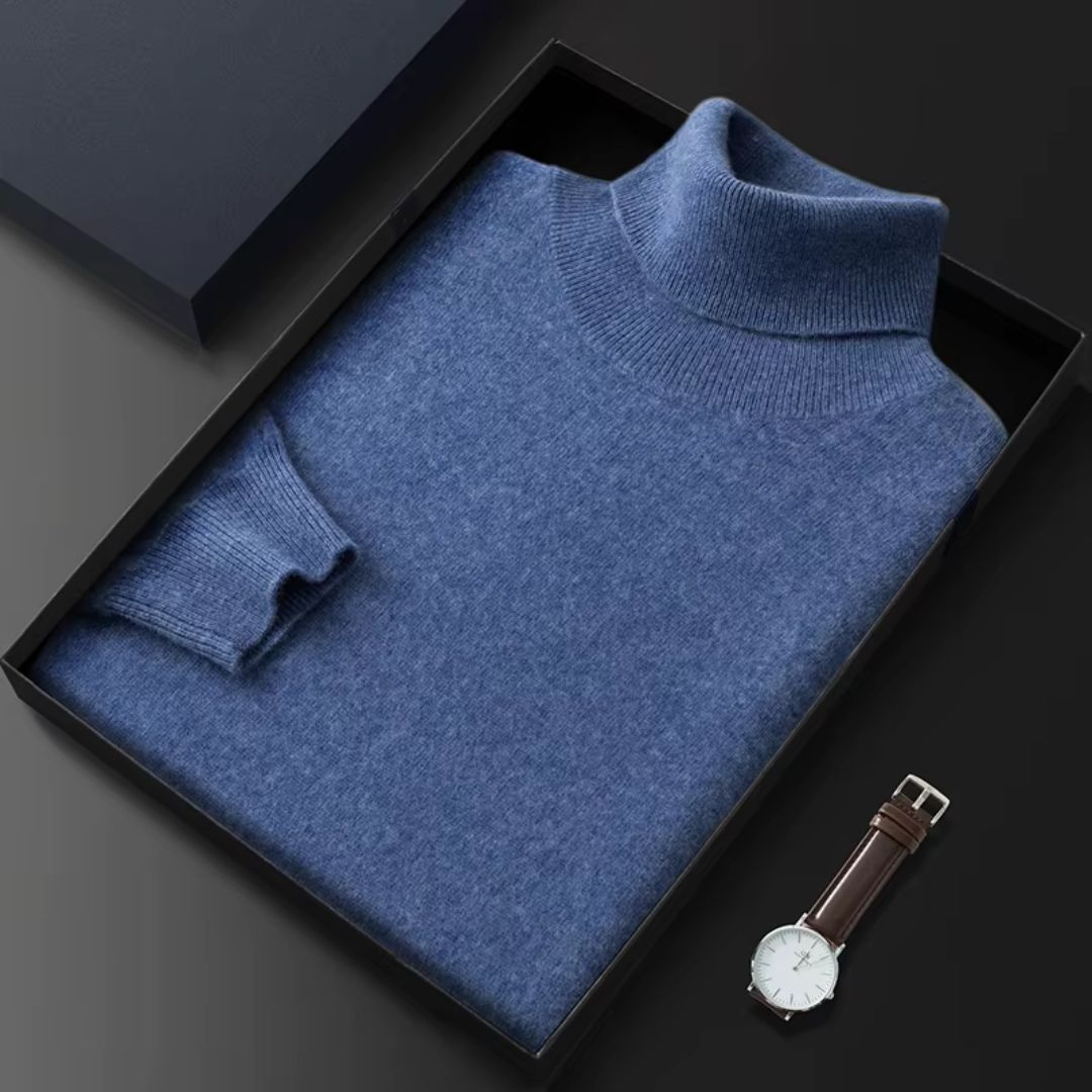 Indulge in Luxury: Men's 100% Pure Cashmere Sweater
