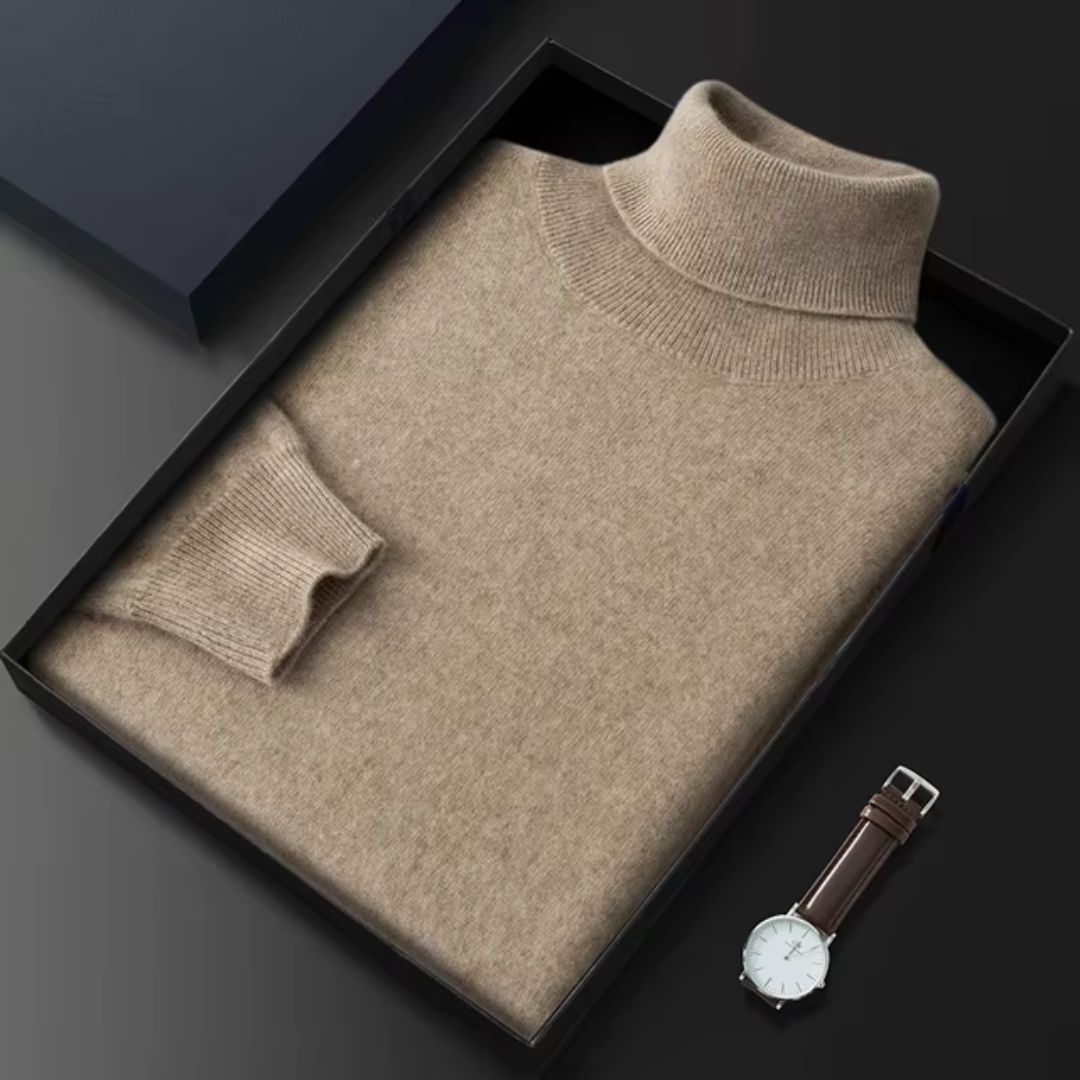 Indulge in Luxury: Men's 100% Pure Cashmere Sweater
