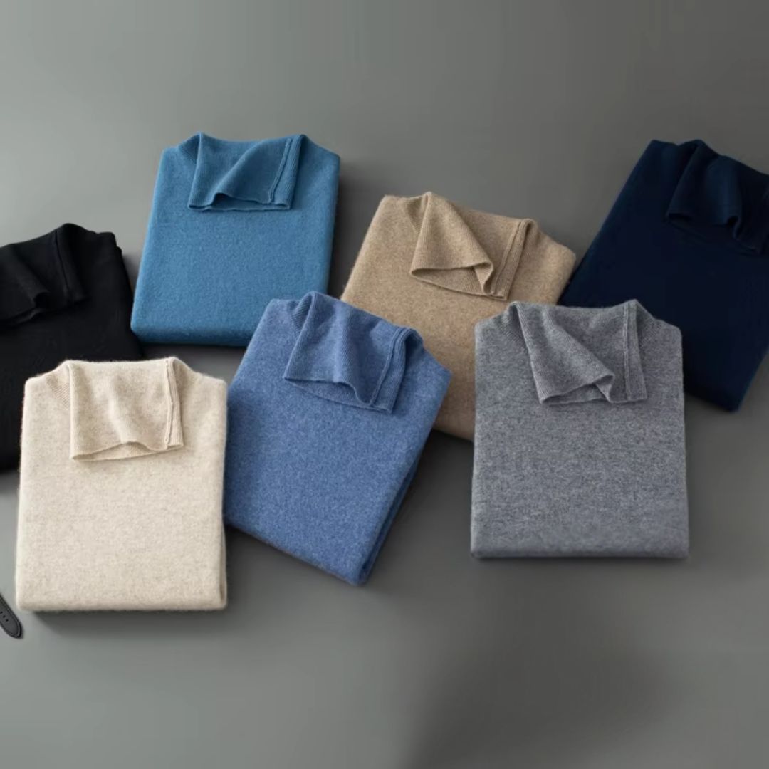 Indulge in Luxury: Men's 100% Pure Cashmere Sweater