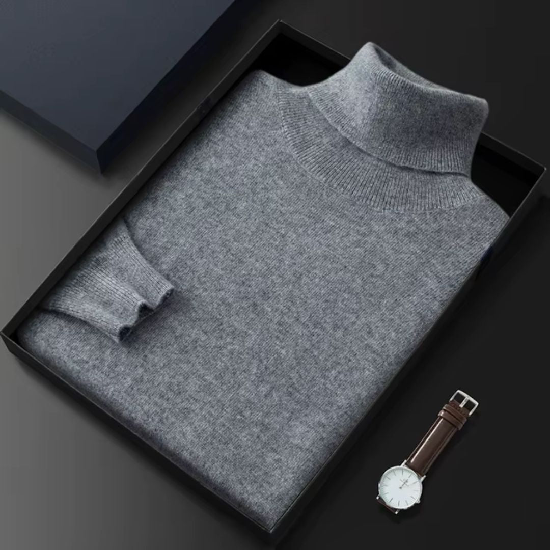 Indulge in Luxury: Men's 100% Pure Cashmere Sweater