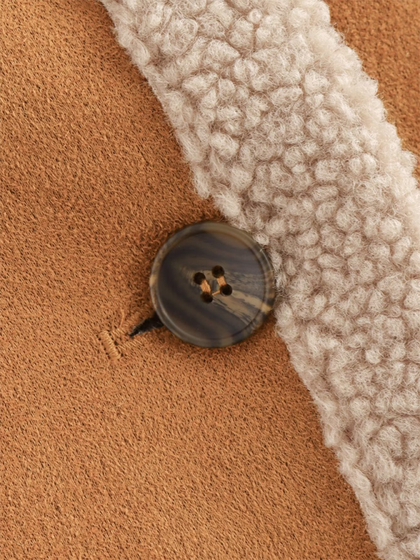 Elegance Redefined | Women's Luxurious Shearling Jacket with Plush Interior