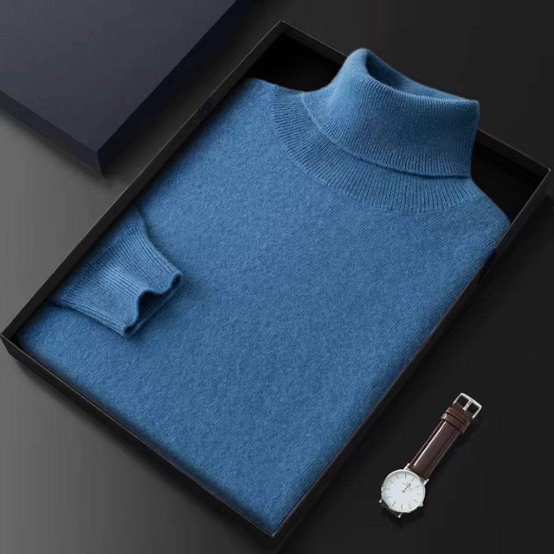 Indulge in Luxury: Men's 100% Pure Cashmere Sweater