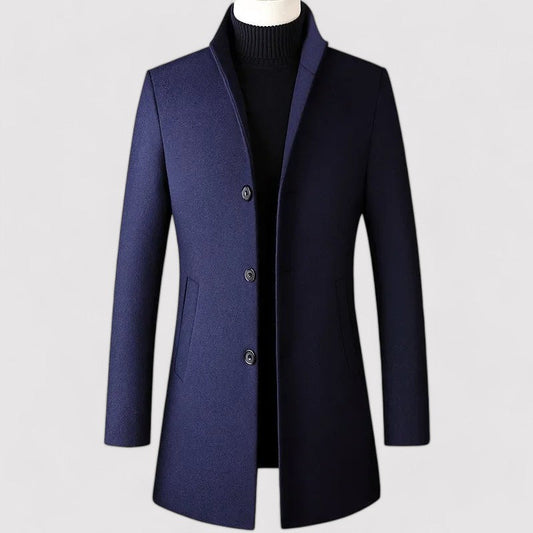 Elegant Men's Wool Coat