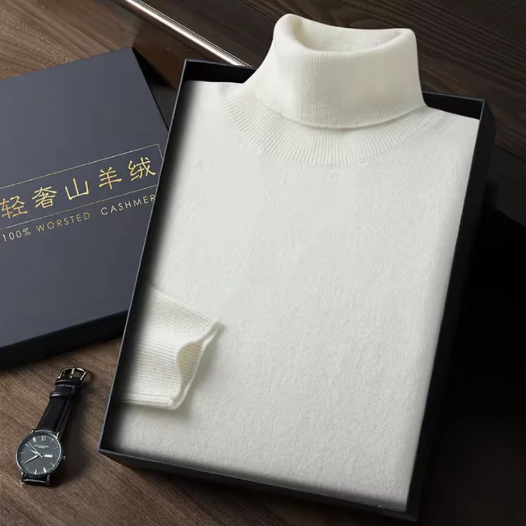 Indulge in Luxury: Men's 100% Pure Cashmere Sweater